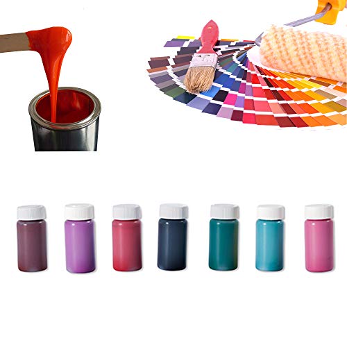Epoxidharz Farbe Set 7 x 20g | Deckende Farbpaste für Giessharz | Einfärben von Epoxid-Harz | Rivertable, Bastelarbeiten, Modellbau | BM-FPN-SET-02 Sonderfarben von HP-Textiles