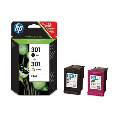 1x HP 301 Schwarz und 1x HP 301 dreifarbig Original Tintenpatrone Combo Content Pack Bundle 1x HP 301 Schwarz und 1x HP 301 dreifarbig Original Tintenpatrone Combo Content Pack Bundle von HP
