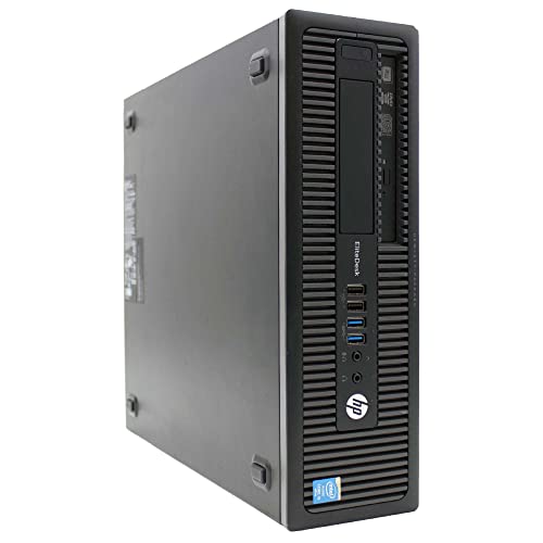 Desktop-PC HP EliteDesk 800 G1 SFF i5 4430 bis zu 3,2 GHz RS232 Windows10 Pro Büro (Generalüberholt) (mit WLAN-Antenne, 16 GB RAM SSD 240 GB) von HP