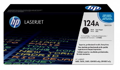 HP 124A Q6000A Tonerkassette Schwarz 2500 Seiten Original Toner von HP