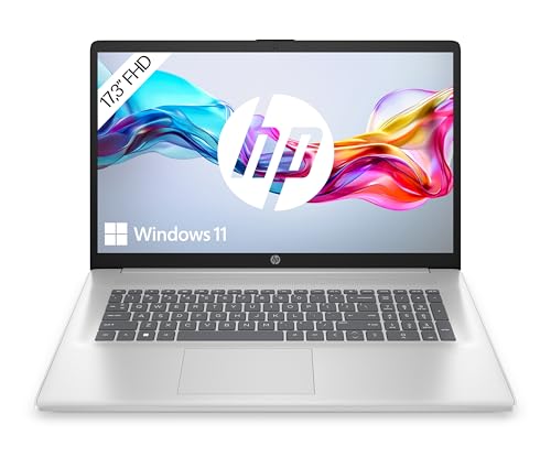 HP Laptop mit 17,3 Zoll FHD Display, Intel Core 3 100U, 8 GB DDR4 RAM, 512 GB SSD, Intel Graphics, Windows 11, QWERTZ Tastatur, Silber HP Laptop mit 17,3 Zoll FHD Display, Intel Core 3 100U, 8 GB DDR4 RAM, 512 GB SSD, Intel Graphics, Windows 11, QWERTZ Tastatur, Silber von HP