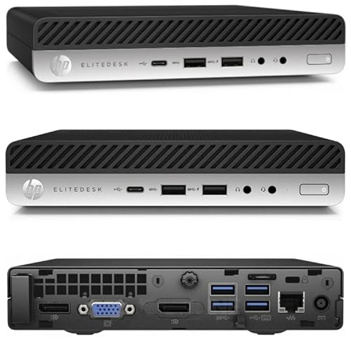 HP 18cm Silent Mini-PC Business Office Multimedia Computer mit 3 Jahren Garantie! | Intel Pentium 4400T 2x2.90GHz| 16GB DDR4 | 512GB SSD | USB3 | Windows 11 Prof. 64-Bit - 7408 von HP