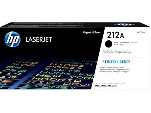 HP 212A (W2120A) Schwarz Original Toner für HP Color LaserJet Enterprise M554, M555, M578 von HP