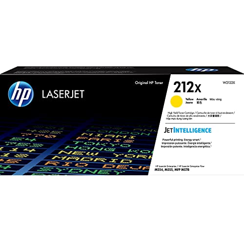 HP 212X (W2122X) Gelb Original Toner mit hoher Reichweite für HP Color LaserJet Enterprise M554, M555, M578, XL von HP