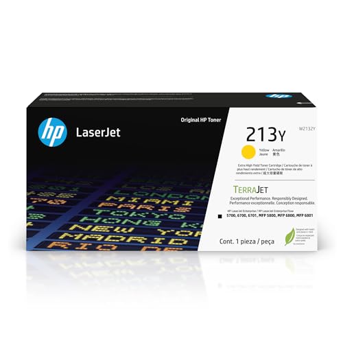 HP 213Y Gelb Original Laserjet Tonerkartusche mit sehr hoher Reichweite von HP