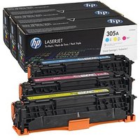 HP 305A (CF370AM) cyan, magenta, gelb Tonerkartuschen, 3er-Set von HP