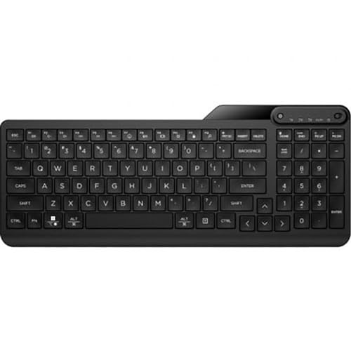 HP 460 Bluetooth-Tastatur mit Mehreren Geräten (12 programmierbare Tasten, resistent gegen Verschütten von Flüssigkeiten, schnelle Synchronisierung, einstellbare Neigung, spanische QWERTY-Tastatur), von HP