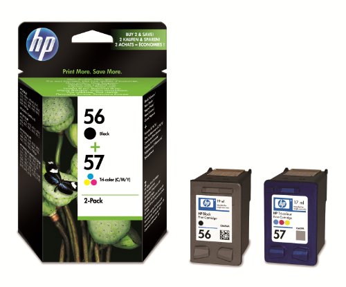 HP 56/57 Combo Pack Tintenpatrone Original 1 x Farbe (cyan/magenta/gelb) 500 Seiten von HP