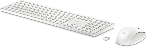 HP 650 kabellose Tastatur und Maus Bundle (20 programmierbare Tasten, QWERTZ Layout, 4.000 DPI, USB Dongle, 3 Tasten, Scrollrad) Weiß HP 650 kabellose Tastatur und Maus Bundle (20 programmierbare Tasten, QWERTZ Layout, 4.000 DPI, USB Dongle, 3 Tasten, Scrollrad) Weiß von HP