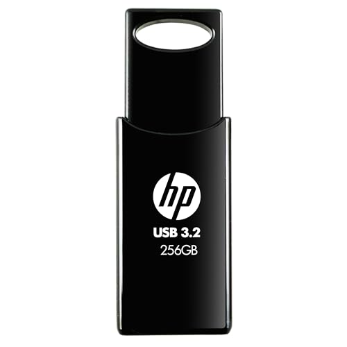 HP 712w USB 3.2 Gen 1 Flash Drive 256GB, schwarz, bis zu 120 MB/s Lesegeschwindigkeit von HP