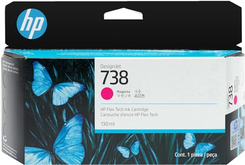 HP 738 130-ml Magenta DesignJet Ink Cartridge Druckerpatrone 1 Stück(e) Original Standardertrag von HP