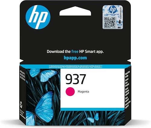 HP 937 (4S6W3NE) Magenta Original Druckerpatrone, für OfficeJet Pro 9720e; 9730e All-in-One Großformatdrucker; HP OfficeJet Pro 91xx Drucker von HP
