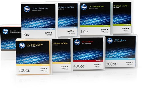 HP C7973AG LTO Ultrium 3 RW Data Cartridge 400/800 GB 5er-Pack Eco Case von Hewlett Packard