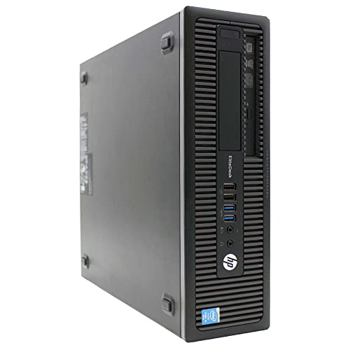 HP Desktop-PC EliteDesk 800 G1 SFF i5 4430 bis zu 3,2 GHz RS232 Windows10 Pro Business Office (Generalüberholt) (ohne USB-WiFi-Antenne, 16 GB RAM SSD 480 GB) von HP