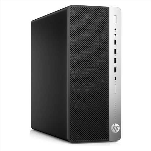 HP EliteDesk 800 G3 Tower PC Computer Intel Core i5 7th RAM 16GB SSD 256GB WiFi USB, Windows 11 Pro + Libre Office (Generalüberholt) von HP