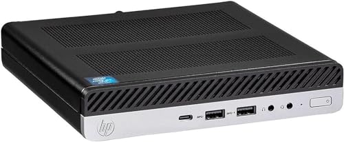 HP EliteDesk 800 G4 PC Mini Desktop-PC Intel i5-8400T RAM 16GB DDR4 SSD 240GB Windows 11 Pro + Office 2021 (Generalüberholt) von HP