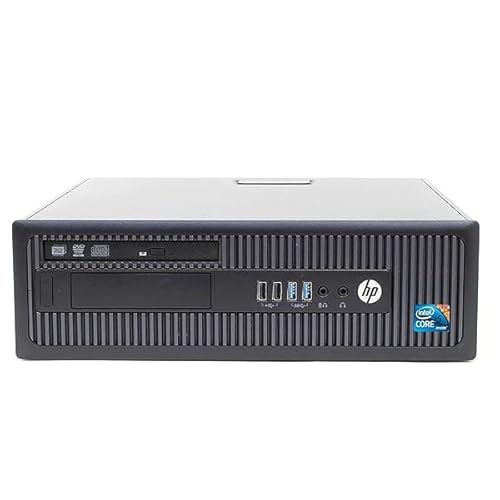 HP Elitedesk Desktop-PC i5, 3,2 GHz, 16 GB RAM, 500 GB SSD, Windows 11 mit Office 2021, Desktop (Generalüberholt) von HP