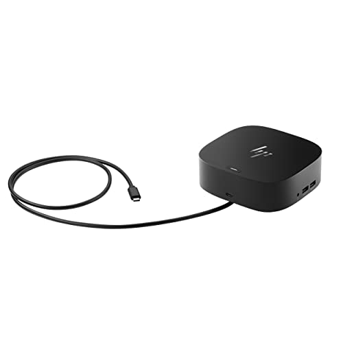 HP G5 Essential Dockingstation | Thunderbolt | USB 3.0 | 2x 1.4 DisplayPorts | HDMI 2.0 | Audio | RJ-45 | Schwarz von HP