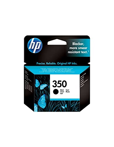 HP Hewlett Packard Tintenpatrone Nr. 350 CB335EE Schwarz (ca. 200 Seiten) - Passend für OfficeJet J5780, OfficeJet J5785, OfficeJet J6410, OfficeJet J6424, Photosmart C4480 von HP