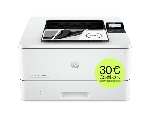 HP LaserJet Pro 4002dn Laserdrucker, Automatischer beidseitiger Druck, Hohe Druckgeschwindigkeit, Bis zu 80.000 Seiten pro Monat, Hi-Speed USB, Ethernet, HP Smart App, HP Wolf Pro Security von HP