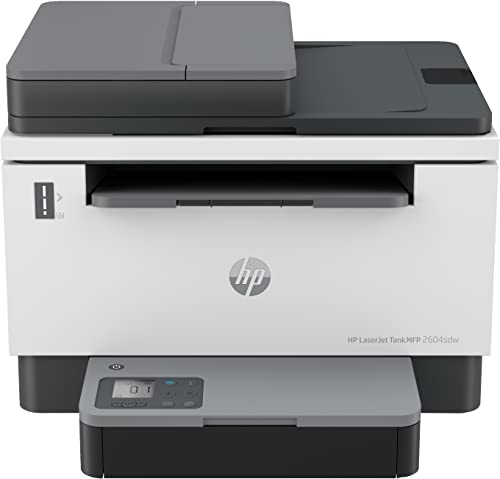 HP Laserjet Tank 2604sdw Laserdrucker und Scanner mit Ethernet, Automatic Duplex Printing, HP Smart App, inklusive Original HP Toner für bis zu 5000 Seiten, 23 Seiten/Min, bis 600 x 600 DPI von HP