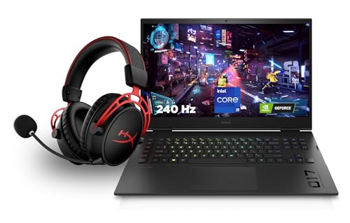 HP Omen Gaming Laptop | 17,3" QHD 240Hz Display | Intel Core i9-13900HX | 32 GB DDR5 RAM | 1 TB SSD | NVIDIA GeForce RTX 4080 | Windows 11 Home | QWERTZ Tastatur | Black | HyperX Cloud Alpha Wireless HP Omen Gaming Laptop | 17,3" QHD 240Hz Display | Intel Core i9-13900HX | 32 GB DDR5 RAM | 1 TB SSD | NVIDIA GeForce RTX 4080 | Windows 11 Home | QWERTZ Tastatur | Black | HyperX Cloud Alpha Wireless von HP