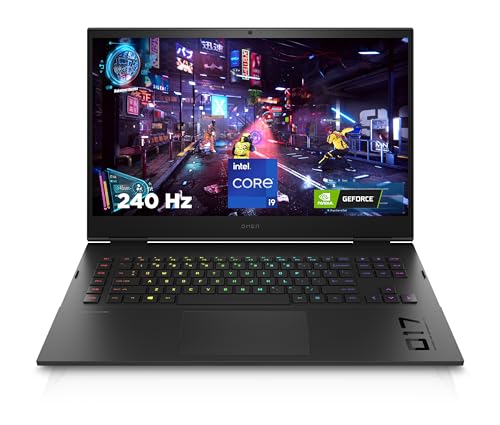 HP Omen Gaming Laptop, 17,3" QHD 240Hz Display, Intel Core i9-13900HX, 32 GB DDR5 RAM, 1 TB SSD, NVIDIA GeForce RTX 4080, Windows 11 Home, QWERTZ Tastatur, Shadow Black HP Omen Gaming Laptop, 17,3" QHD 240Hz Display, Intel Core i9-13900HX, 32 GB DDR5 RAM, 1 TB SSD, NVIDIA GeForce RTX 4080, Windows 11 Home, QWERTZ Tastatur, Shadow Black von HP