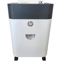 HP OneShred Auto 100CC Aktenvernichter mit Partikelschnitt P-4, 4,3 x 12 mm, bis 100 Blatt, weiß HP OneShred Auto 100CC Aktenvernichter mit Partikelschnitt P-4, 4,3 x 12 mm, bis 100 Blatt, weiß von HP