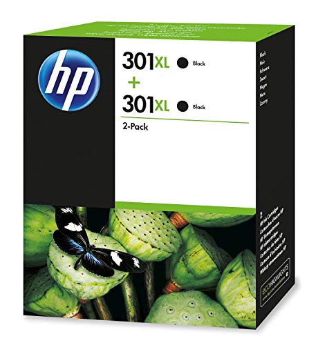 HP Original Tinte Nr. 301XL Black Pack 2 Stück Deskjet 1050/2050 / 2050S von HP