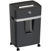 HP Pro Shredder 15CC Aktenvernichter mit Partikelschnitt P-4, 4 x 35 mm, bis 15 Blatt, schwarz von HP