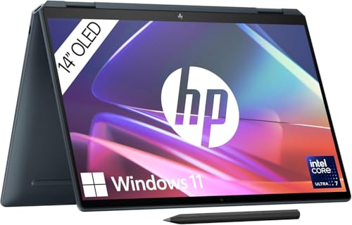 HP Spectre x360 2-in-1 Convertible Copilot+ Laptop | Intel Ultra 7-155H mit integrierter KI | 14" 2,8K OLED-Touchpanel | 16GB | 1TB SSD | Windows 11 | QWERTZ | Blau | inkl. USB-C Hub & HP MPP 2.0 Pen HP Spectre x360 2-in-1 Convertible Copilot+ Laptop | Intel Ultra 7-155H mit integrierter KI | 14" 2,8K OLED-Touchpanel | 16GB | 1TB SSD | Windows 11 | QWERTZ | Blau | inkl. USB-C Hub & HP MPP 2.0 Pen von HP