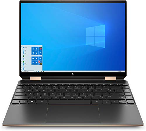 HP Spectre x360 2in1 Laptop 13,5" 3K2K OLED Touchscreen, Intel Core i7-1165G7, Intel EVO, 16GB RAM, 2TB SSD, Intel Iris Xe, Windows 11, QWERTZ, Schwarz inkl. Pen + USB-C Hub & Lederhülle von HP