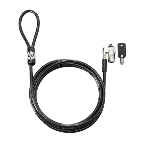 HP T1A62AA Keyed Cable Lock 10 mm schwarz von HP
