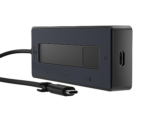 HP 4K USB-C Multiport Hub – Kompakter USB-C Hub mit 65W Power Delivery, 4K Display-Unterstützung, Multi-OS Kompatibilität, Nachhaltiges Design, Schnellladefunktion, Schwarz von HP