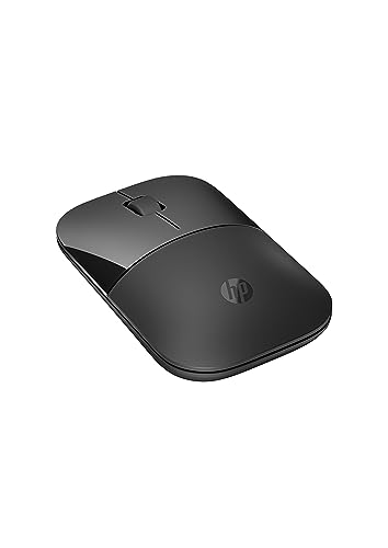 HP Z3700 kabellose Maus | 1200 optische Sensoren | bis zu 16 Monate Batterielaufzeit | 2.4 GHz oder Bluetooth Verbindung | Plug&Play | Schwarz von HP