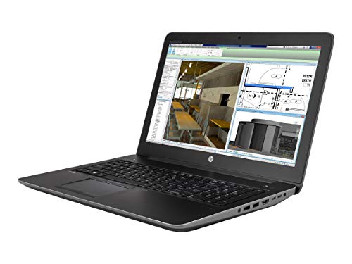 Hewlett Packard 1JB31AW#ABD Laptop (Intel Core i5-7440HQ, 500GB Festplatte, 8GB RAM, NVIDIA Quadro M1200, Win 10 Pro) Space Silber von Hewlett Packard