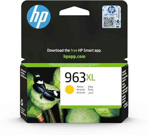 HP 963XL (3JA29AE) Gelb Original Druckerpatrone mit hoher Reichweite für HP OfficeJet Pro 9010, 9012, 9015, 9016, 9019, 9020, 9022, 9025 von HP