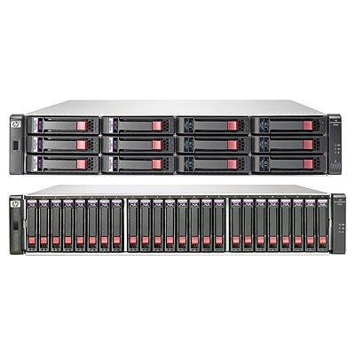 Hewlett Packard Enterprise P2000 G3 MSA iSCSI DC w/4 600GB 6G SAS 10K SFF HDD 2.4TB Bundle/TVlite von HP