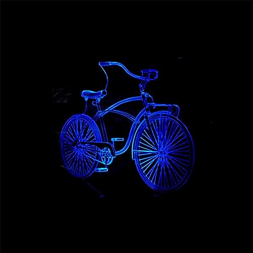 3D Fahrrad Lampe USB Power 7 Farben Amazing Optical Illusion 3D wachsen LED Lampe Formen Kinder Schlafzimmer Nacht Licht. von HPBN8 Ltd