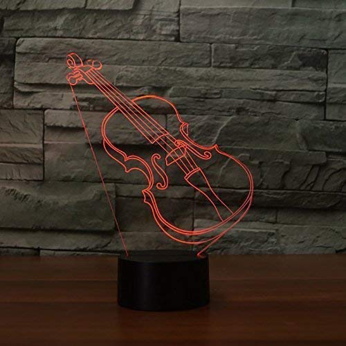 3D Gitarre Illusions Lampen Tolle 7 Farbwechsel Acryl berühren Tabelle Schreibtisch-Nachtlicht mit USB-Kabel für Kinder Schlafzimmer Geburtstagsgeschenke Geschenk von HPBN8 Ltd