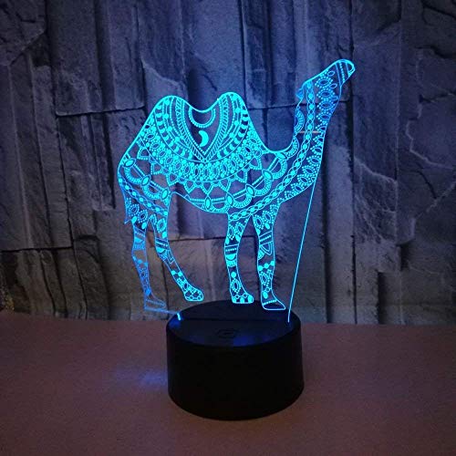 3D KAMEL Optical Illusions LED Lampen Tolle 7 Farbwechsel Berühren Tabelle Schreibtisch-Nacht Licht Mit USB-Kabel für Kinder Schlafzimmer Geburtstagsgeschenke Geschenk von HPBN8 Ltd