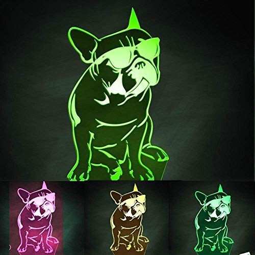 Kreative 3D Hund Nacht Licht Lampe USB Power 7 Farben Amazing Optical Illusion 3D LED Lampe Formen Kinder Schlafzimmer Geburtstag Weihnachten Geschenke von HPBN8 Ltd