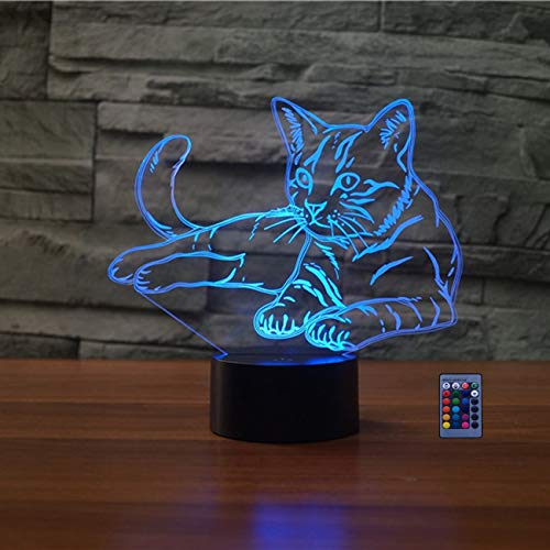 HPBN8 Ltd 3D Katze Illusions LED Lampen 7/16 Farbwechsel Fernbedienung Berühren Nachttisch Schreibtisch-Nacht licht USB-Kabel für Kinder Schlafzimmer Geburtstagsgeschenke Geschenk HPBN8 Ltd 3D Katze Illusions LED Lampen 7/16 Farbwechsel Fernbedienung Berühren Nachttisch Schreibtisch-Nacht licht USB-Kabel für Kinder Schlafzimmer Geburtstagsgeschenke Geschenk von HPBN8 Ltd