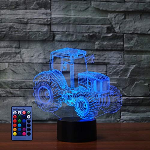 HPBN8 Ltd 3D Traktor Lampe USB Power Fernbedienung 7/16 Farben Amazing Optical Illusion 3D wachsen LED Lampe Formen Kinder Schlafzimmer Nacht Licht HPBN8 Ltd 3D Traktor Lampe USB Power Fernbedienung 7/16 Farben Amazing Optical Illusion 3D wachsen LED Lampe Formen Kinder Schlafzimmer Nacht Licht von HPBN8 Ltd