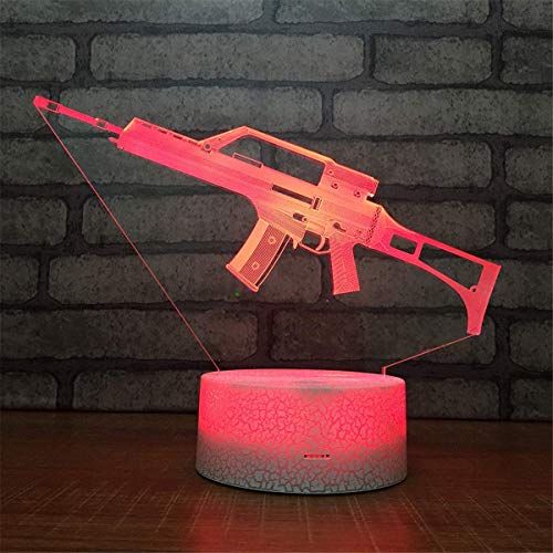 HPBN8 3D Acryl-Lampe USB Power 7 Farben Amazing Optical Illusion 3D LED Lampe Formen Schlafzimmer Nacht Licht von HPBN8 Ltd