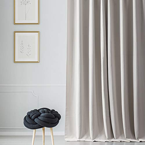 HPD Half Price Drapes Bedruckter Vorhang für Raumverdunkelung, 50 x 96 cm (1 Stück), BOCH-171113-96, Alabaster-Beige von HPD Half Price Drapes