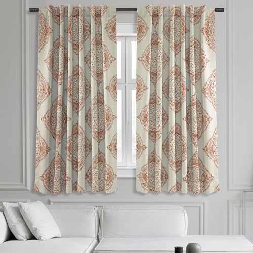 HPD Half Price Drapes BOCH-KC27-63 Verdunkelungsvorhang (1 Panel), Polyester-Mischung, Braun (Henna), 50 in x 63 in von HPD Half Price Drapes