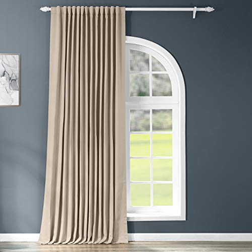 HPD Half Price Drapes Extra breite Raumverdunkelungsvorhänge für Schlafzimmer und Wohnzimmer, 100 x 84 cm (1 Paneel), BOCH-151304-84-DW, klassisches Taupe von HPD Half Price Drapes