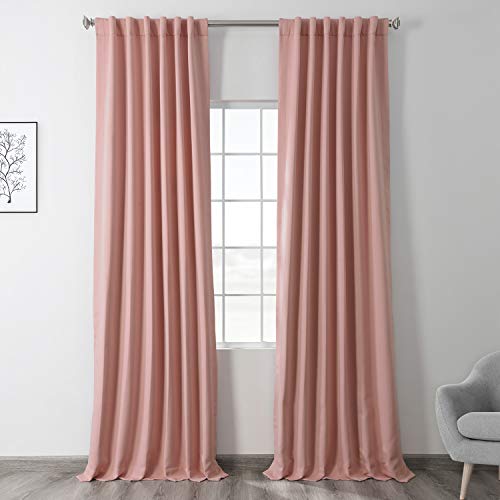 HPD Half Price Drapes Verdunkelungsvorhänge, 308 cm lang, für Schlafzimmer und Wohnzimmer, 1 Panel, 127 x 308 cm, Taffy Pink von HPD Half Price Drapes