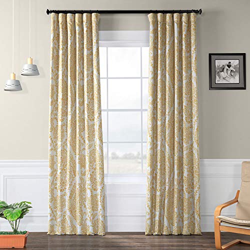 HPD Half Price Drapes BOCH-KC16072C-108 Verdunkelungsvorhang (1 Panel), 50 x 108, Tea Time Gelbgold von HPD Half Price Drapes